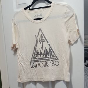 AEO Studded Def Leopard Tee